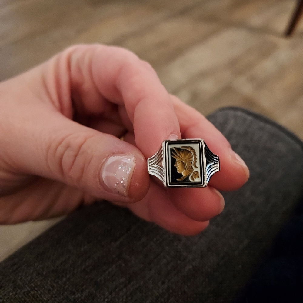 Intaglio Silver Ring